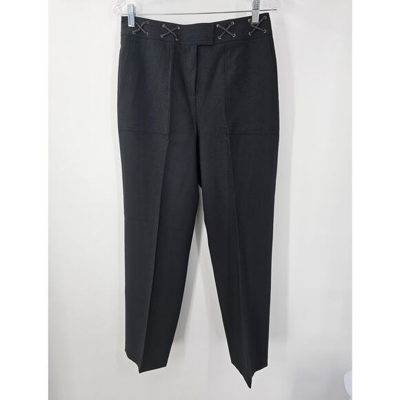 LARRY LEVINE Black Pants Womens Size 10 Sport Stretch - Picture 1 of 4